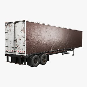 Used Curtain Trailer 3D