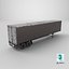 Used Curtain Trailer 3D