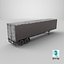 Used Curtain Trailer 3D