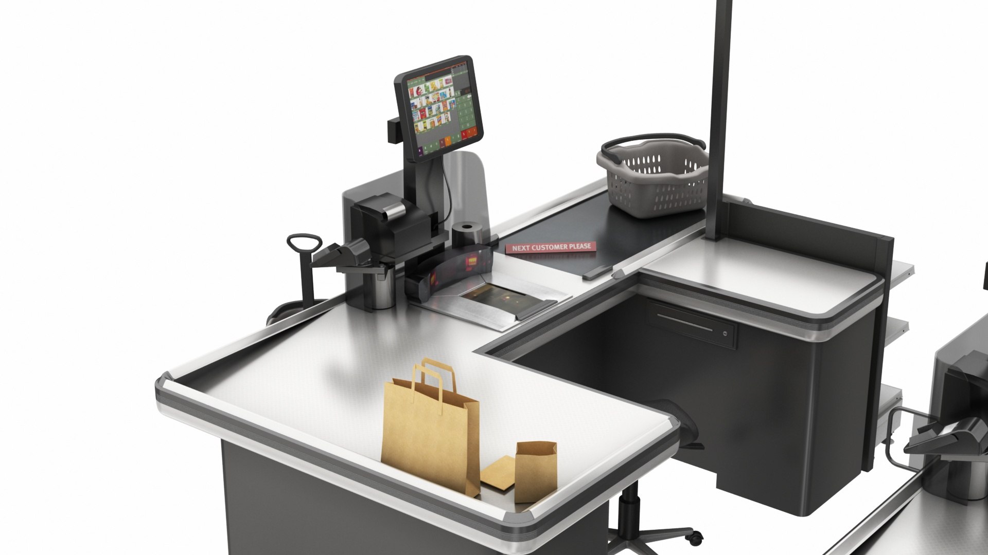 Checkout Counter 3D Model - TurboSquid 2406885