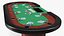 Casino Poker Table with Cards and Chips 3D