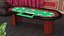 Casino Poker Table with Cards and Chips 3D