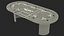 Casino Poker Table with Cards and Chips 3D