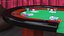 Casino Poker Table with Cards and Chips 3D