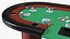 Casino Poker Table with Cards and Chips 3D