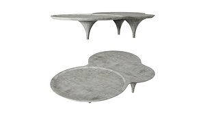 3D roche bobois drop cocktail table