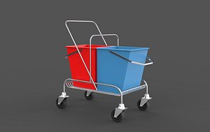 Double Bucket Trolley 3D model model