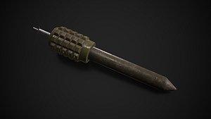 Soviet Anti-Personnel Fragmentation Landmine Barrage POM3-2M Low-poly 3D model