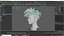 カーリーアンダーカットヘアスタイル - リアルな3Dヘア