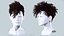 カーリーアンダーカットヘアスタイル - リアルな3Dヘア