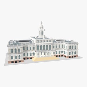 3D model new york city hall