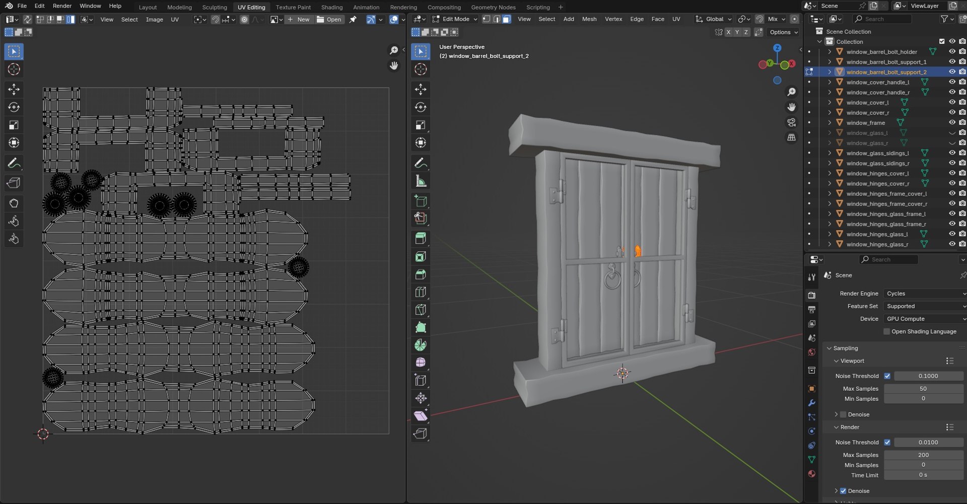 3D Window Medieval M8 - TurboSquid 2641123