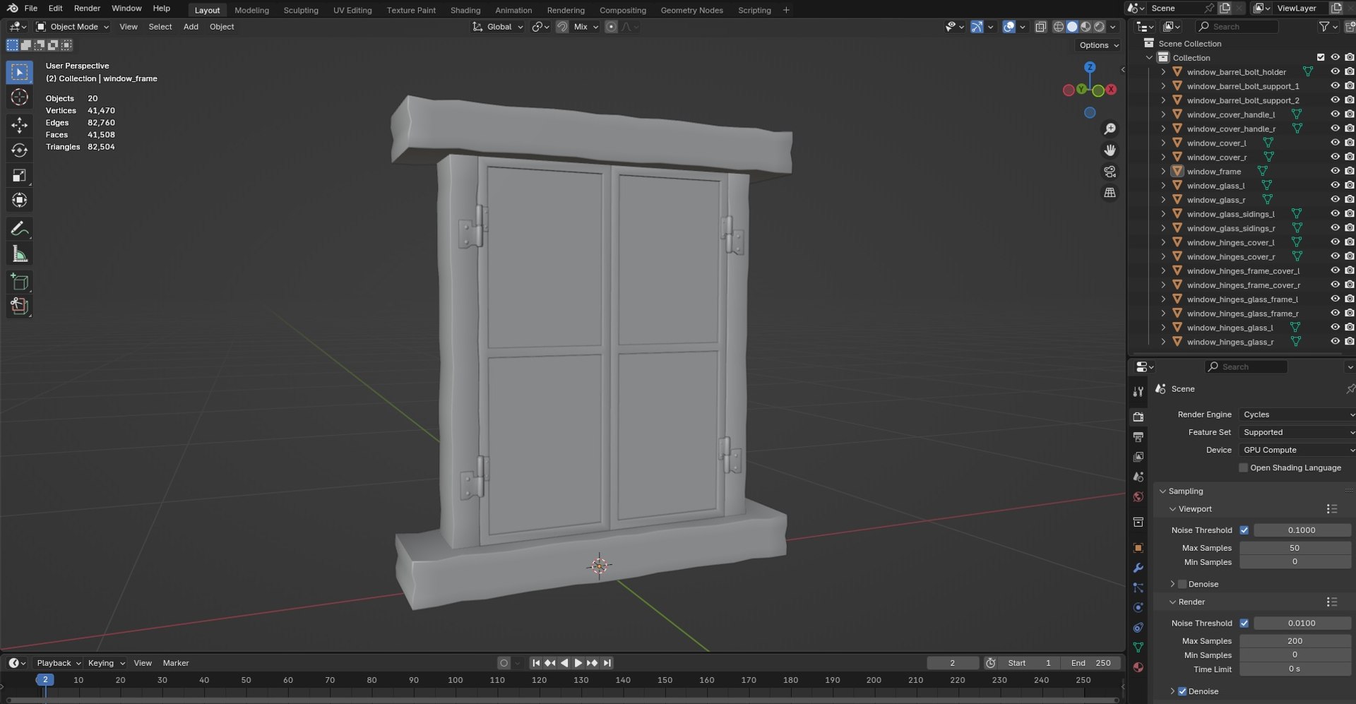 3D Window Medieval M8 - TurboSquid 2641123