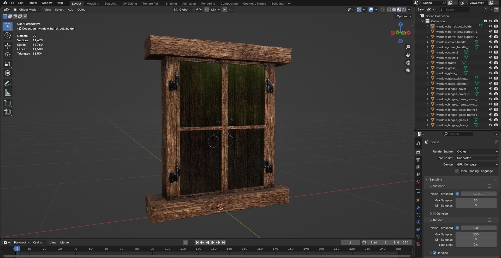 3D Window Medieval M8 - TurboSquid 2641123