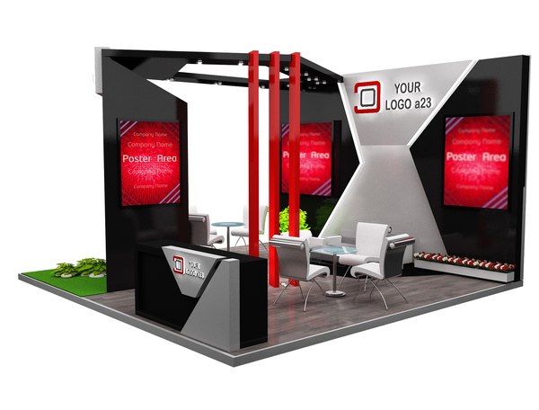 Booth Exhibition Stand a579c 3D - TurboSquid 1780772