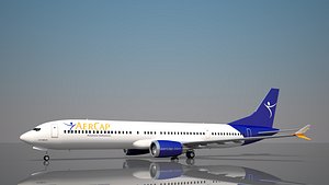 3D aercap boeing 737 10 model
