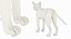 Ensemble de fourrure de chat domestique noir animé et riggé pour Maya