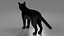 Ensemble de fourrure de chat domestique noir animé et riggé pour Maya
