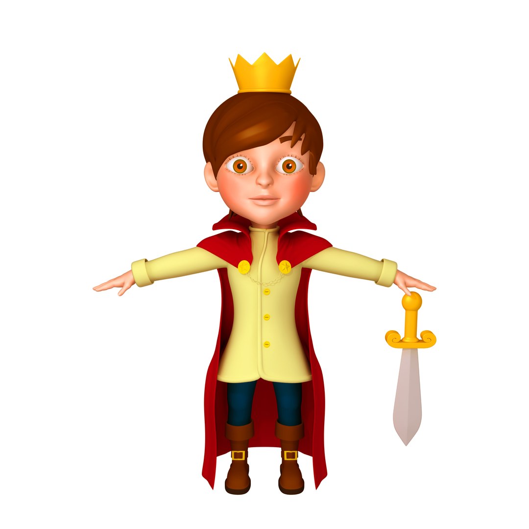 Prince cartoon 3D model - TurboSquid 1535892