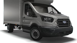 3D model Ford Transit Luton Box 2023 Tail Lift