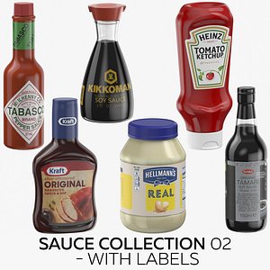 Hot Sauce Bottle model - TurboSquid 1840948