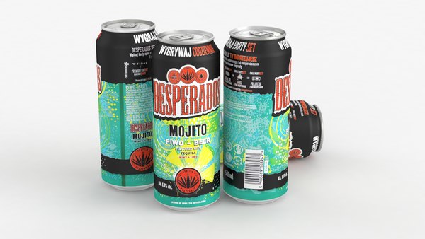 Latas de Cerveja Desperados 500ml Coleção 2022 Modelo 3D