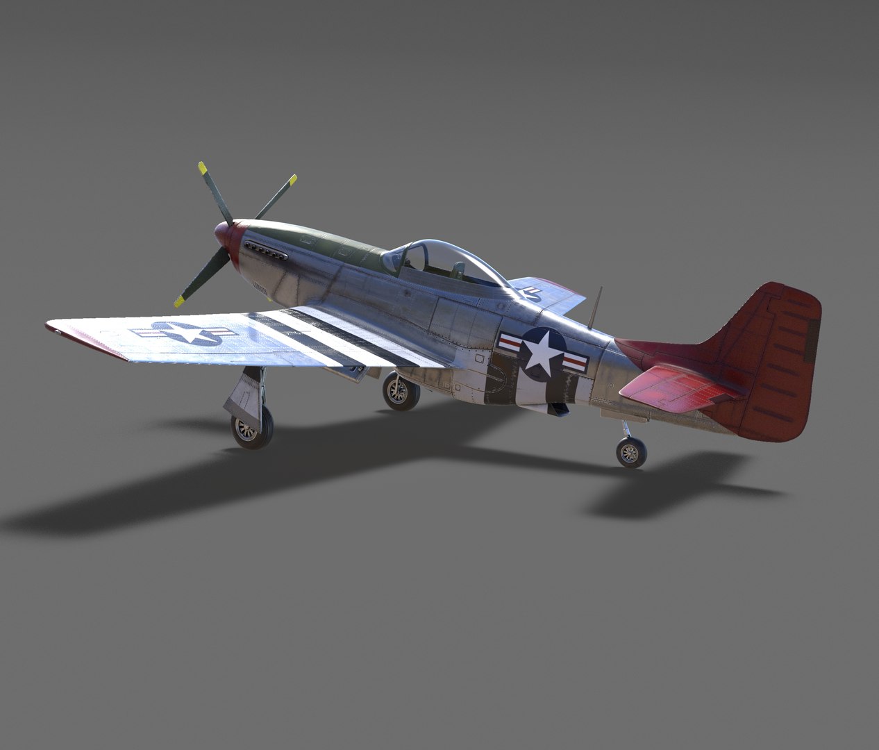 P51d mustang 3D model - TurboSquid 1512657