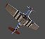 p51d mustang 3D model