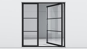 Aluminium door 171 3D