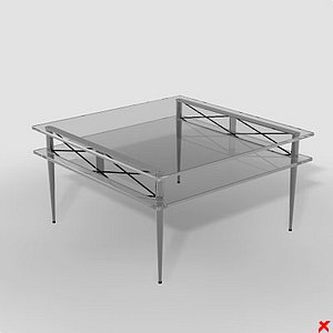 3d model table glass