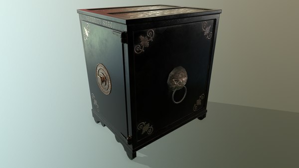 3D pbr antique safe