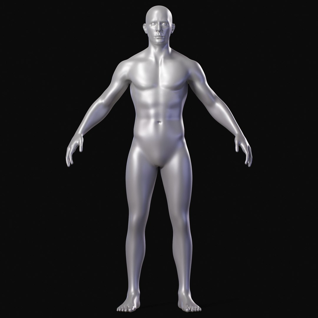 Realistic Athletic Man Body Base Mesh 3D - TurboSquid 2018166