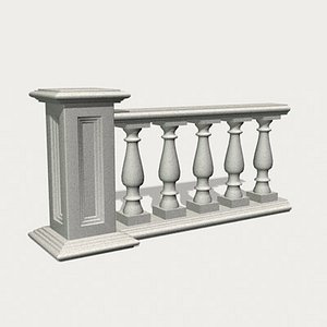 3d model balustrade column