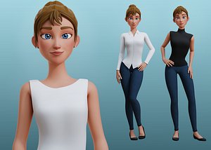 3D 3D Julia Cartoon girl model