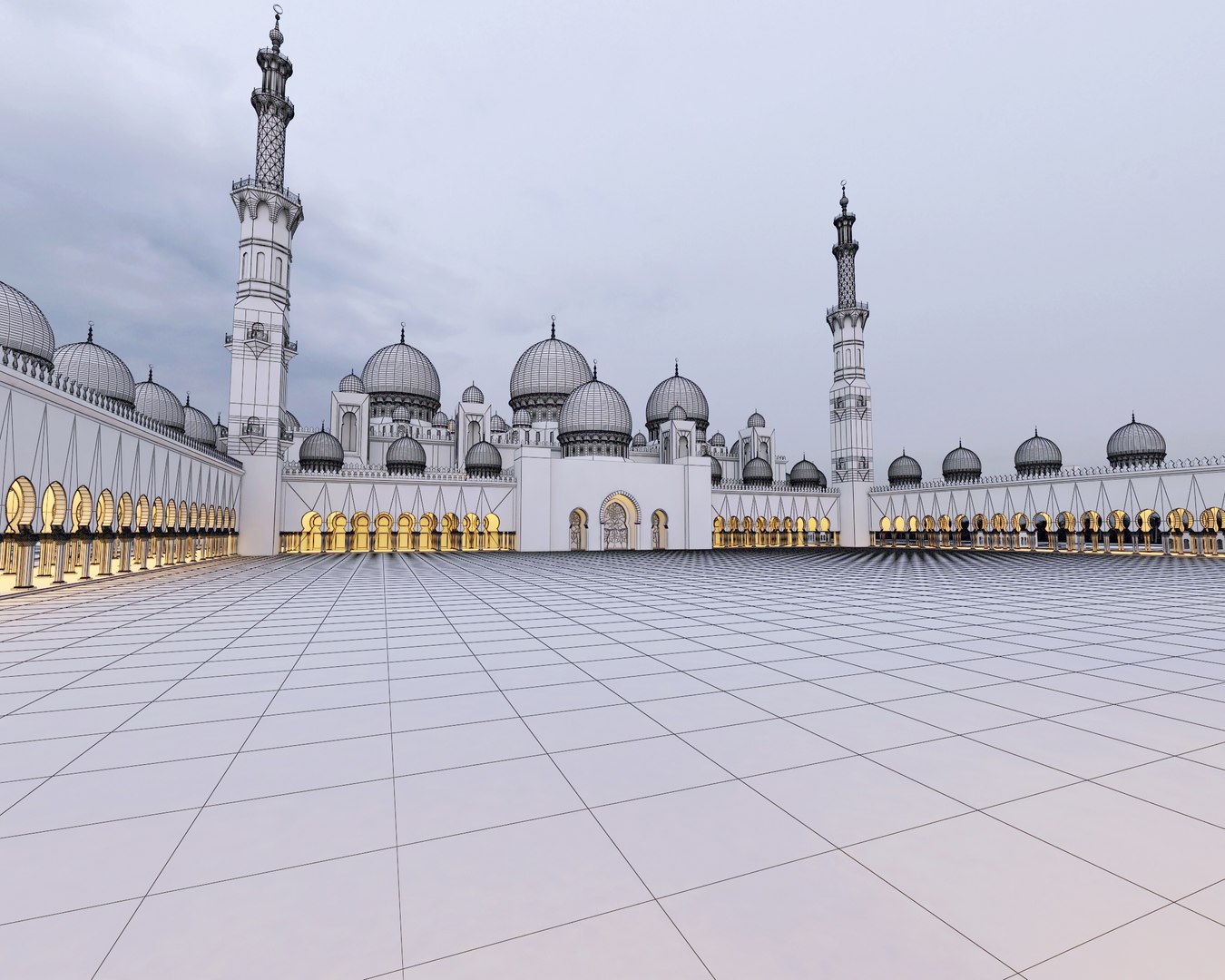Sheik Zayed Mosque 3D Model - TurboSquid 2308149