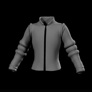 stylish jacket 3d model