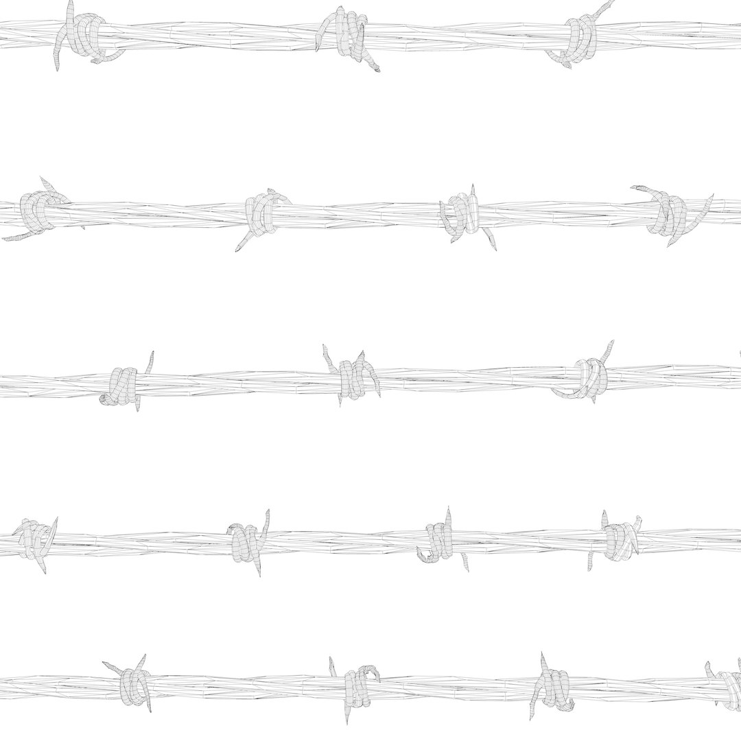 barbed wire high detailed 3D model https://p.turbosquid.com/ts-thumb/ar/9c6pdu/KR/barbedwirewire1/jpg/1622018050/1920x1080/fit_q87/b890071f5a28377449114f6d79e1a8ab2e855122/barbedwirewire1.jpg