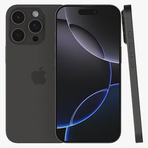 iPhone 16 Pro Black Titanium 3D