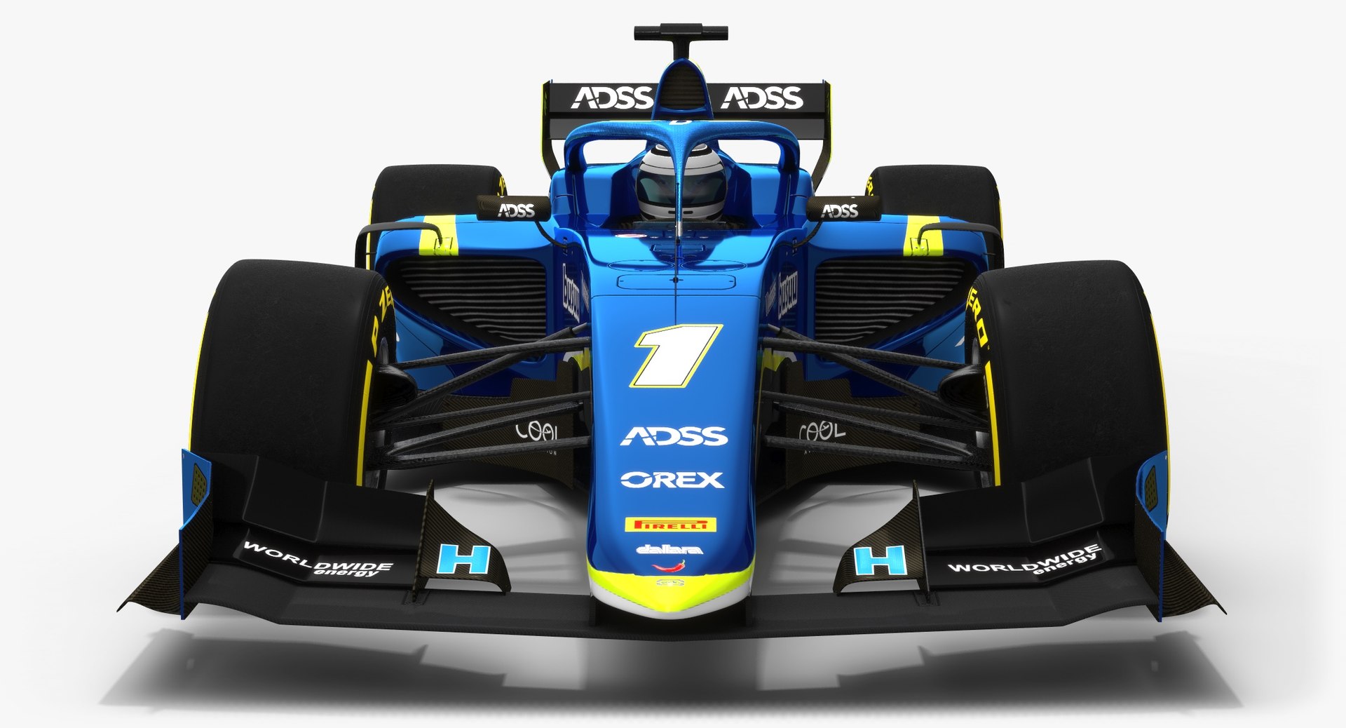 3D Model Carlin 1 F2 Race Car - TurboSquid 1417808