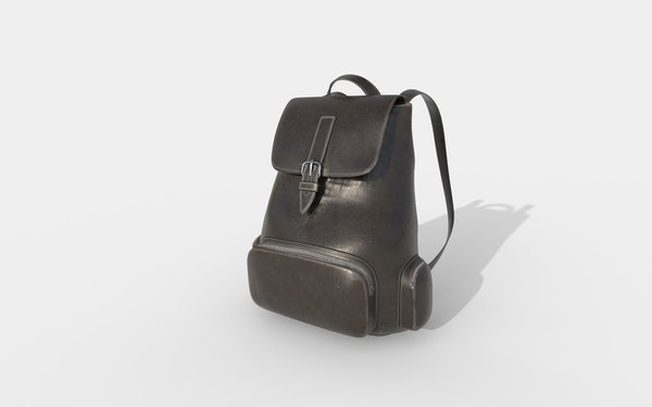 Leather Backpack 3D model