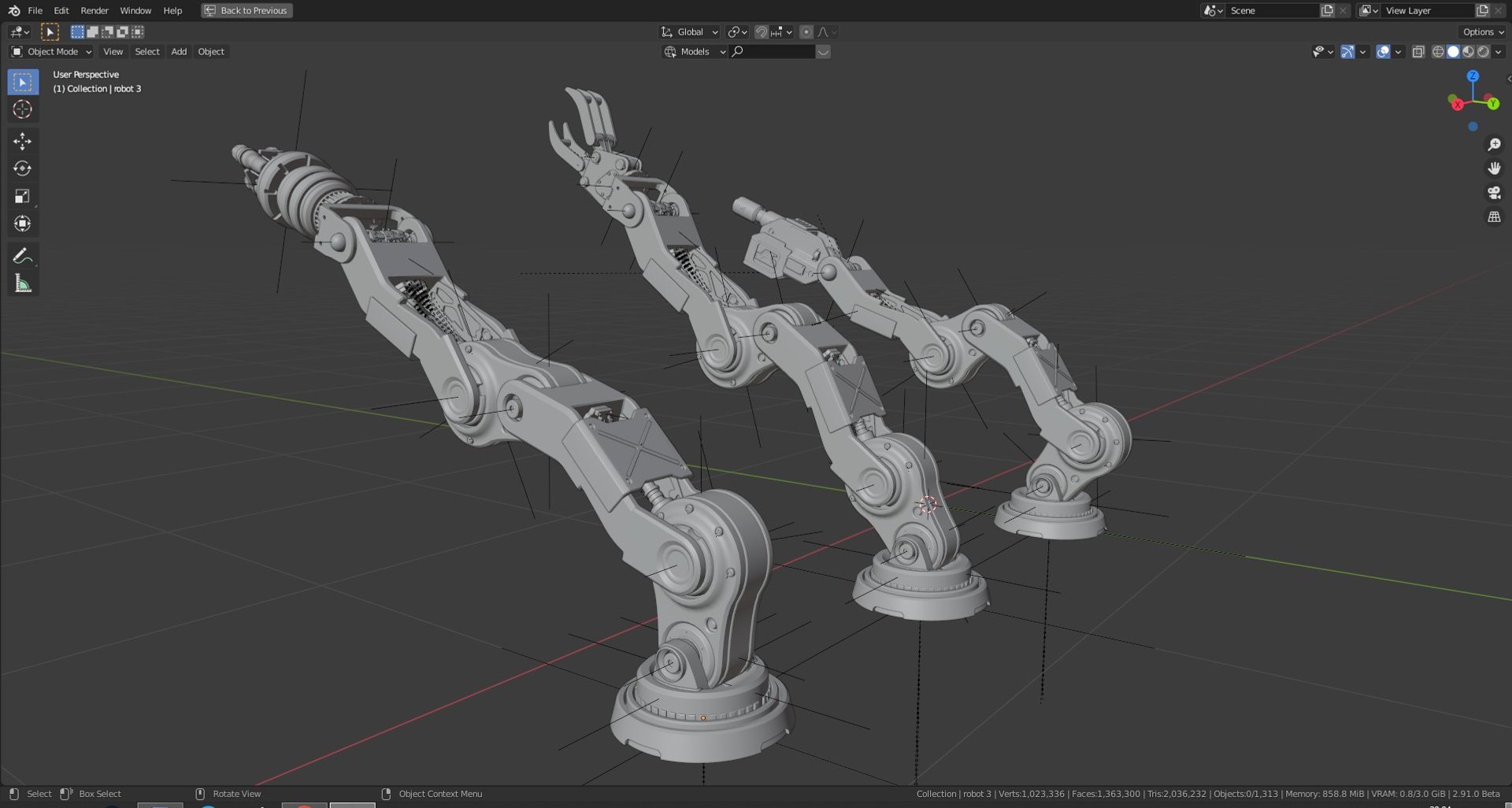 Robot Turret 3D Model - TurboSquid 1682601