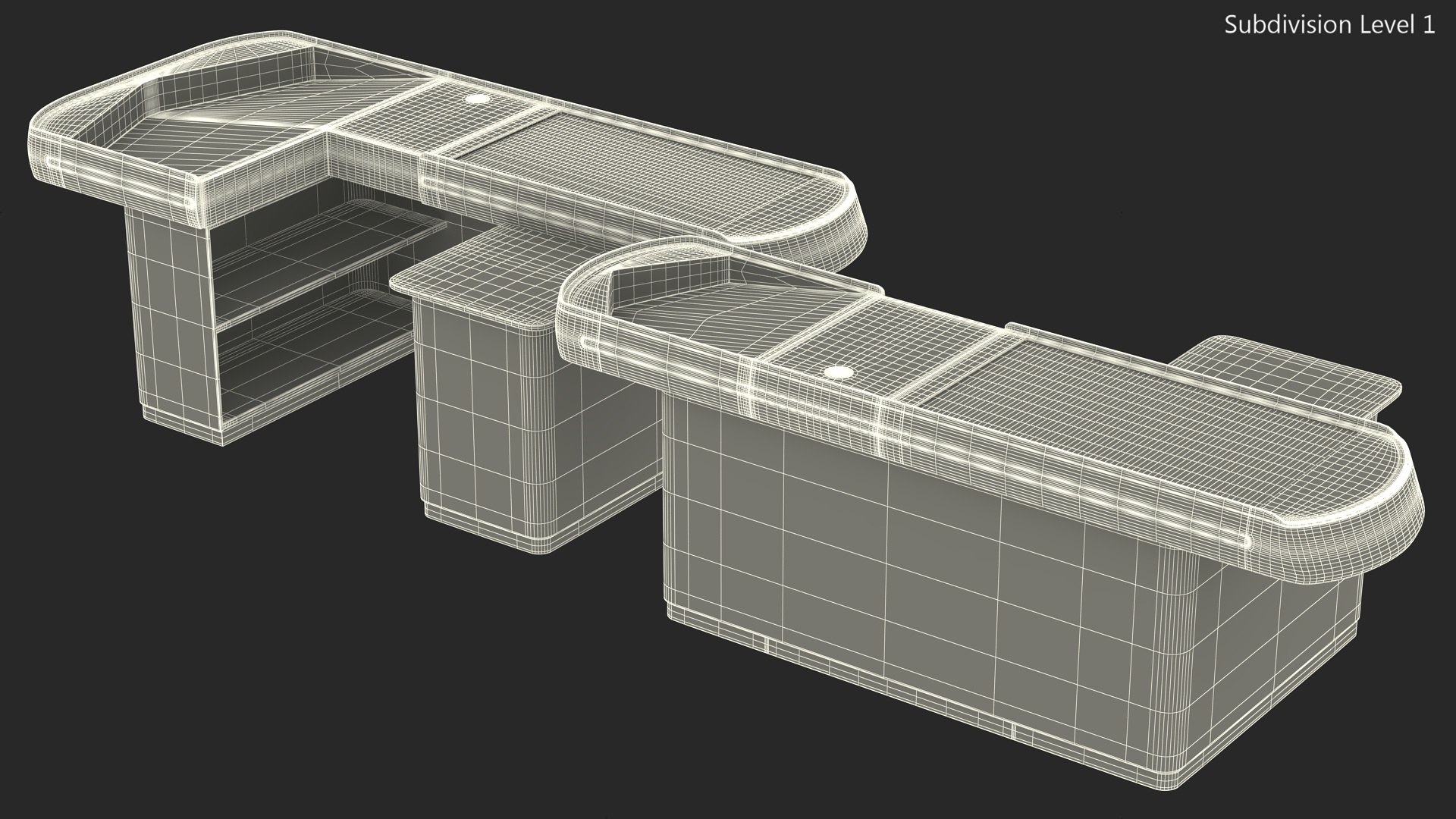 Supermarket Checkout Counters Set Grey Rigged 3D model https://p.turbosquid.com/ts-thumb/ar/EuSsBU/mp/supermarketcheckoutcounterssetgreyriggedc4dmodel030/jpg/1705367898/1920x1080/fit_q87/8f4dd1b6f4267ae8ef335b343f422d66971e0b4d/supermarketcheckoutcounterssetgreyriggedc4dmodel030.jpg