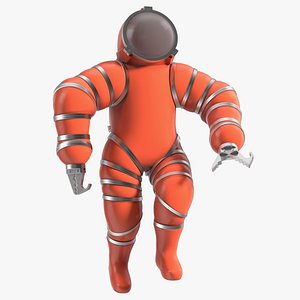 Deep Sea Diving Suit Rigged 3D model