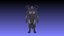 Modello 3D strutturato del personaggio del robot Syntherion