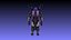 Modello 3D strutturato del personaggio del robot Syntherion