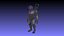 Modello 3D strutturato del personaggio del robot Syntherion