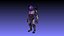 Modello 3D strutturato del personaggio del robot Syntherion