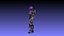 Modello 3D strutturato del personaggio del robot Syntherion