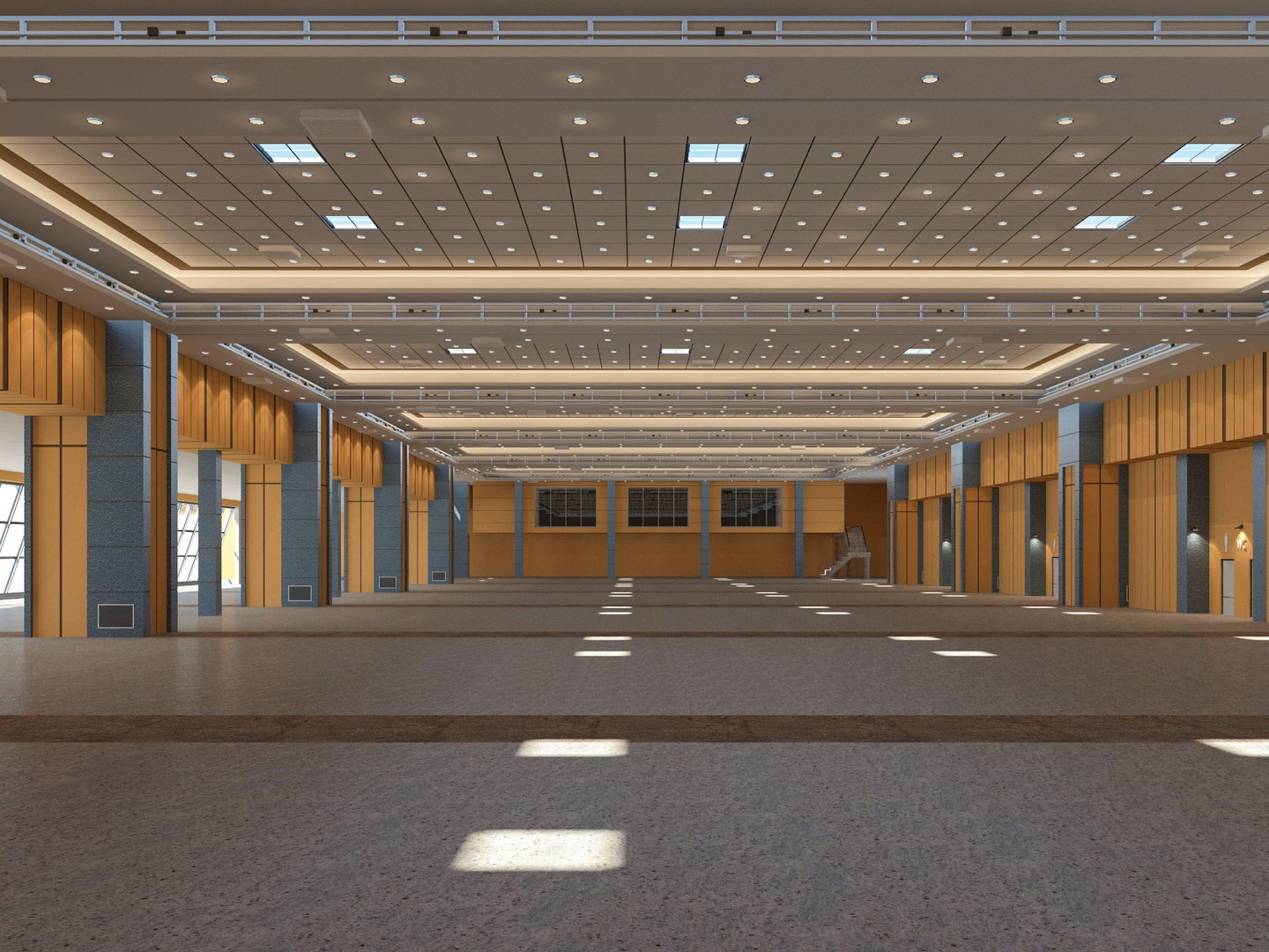 Center modeled exhibition hall 3D - TurboSquid 1573721