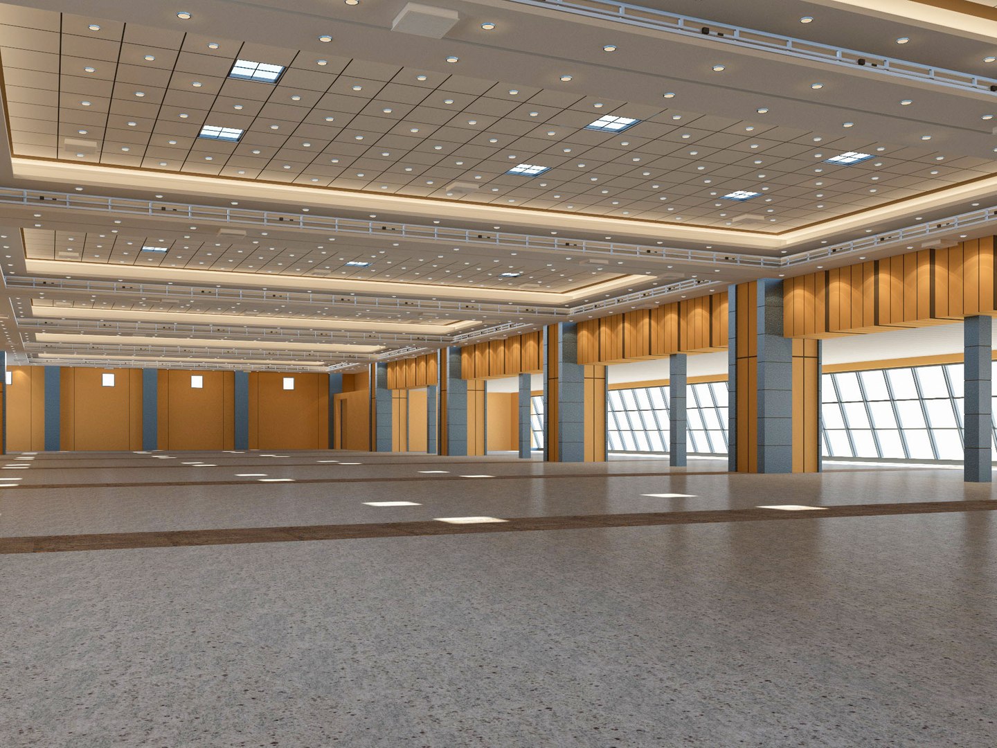 Center modeled exhibition hall 3D - TurboSquid 1573721